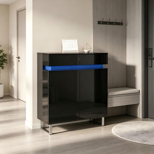 Door shoe cabinet - 2-door, with