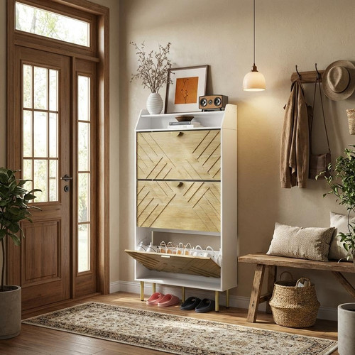 Slim shoe cabinet - shoe, flip