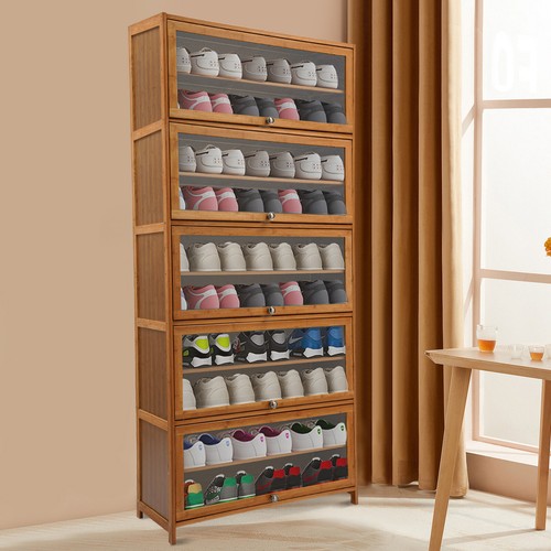 Tier tall shoe cabinet - 11-tier,