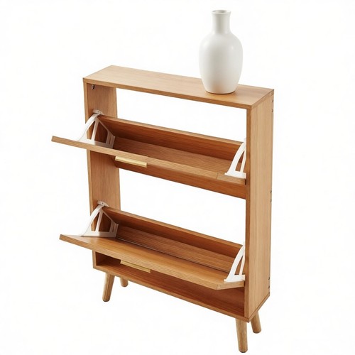 Shoe storage cabinet with two - shoe,