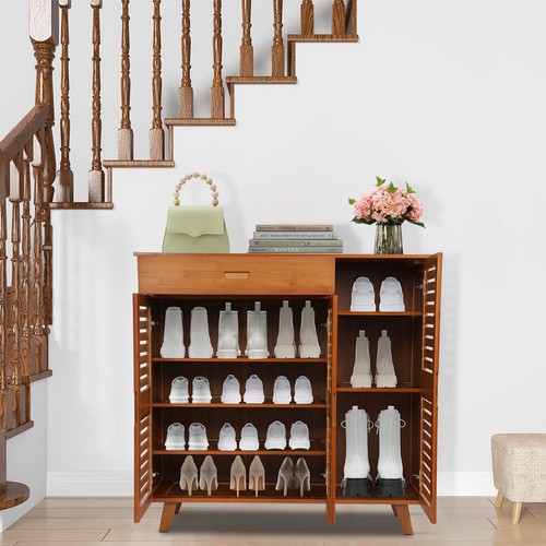 Large wooden shoe cabinet - large,