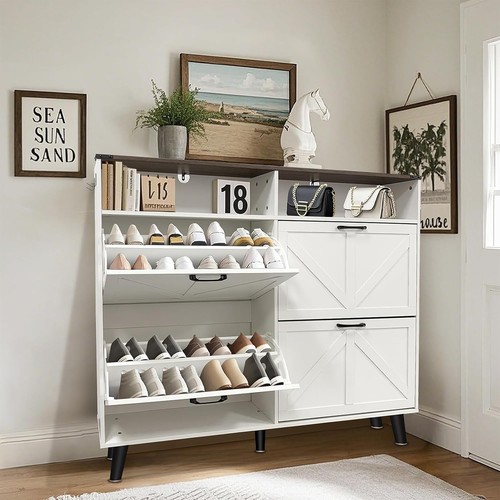 Person slim entryway shoe - 2-person,