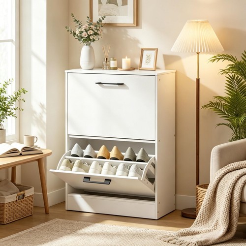 Shoe cabinet with flip - cabinet, flip-down