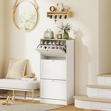 Narrow Shoe Cabinet 3 Flip