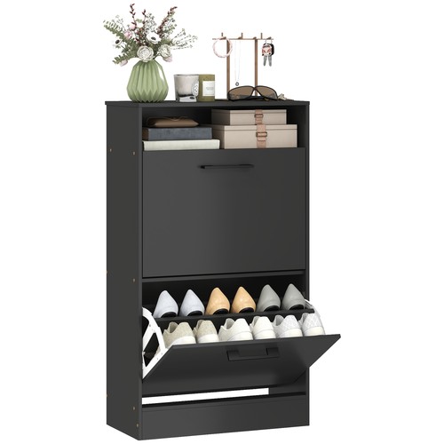 Shoe cabinet with flip - with,