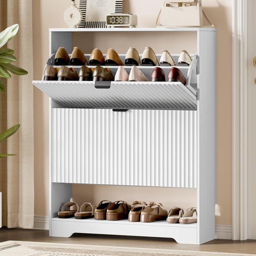 White wood shoe cabinet with - cabinet,