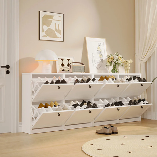 White manufactured wood - wood, shoe