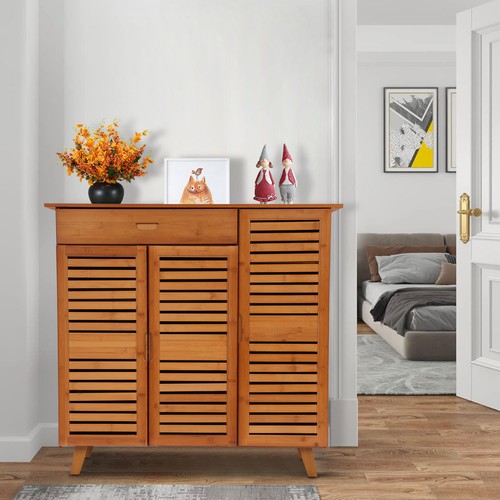 Large wooden shoe cabinet - large,