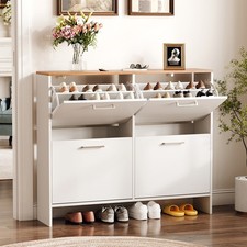 80cm Wide 4-Door Grid Shoe