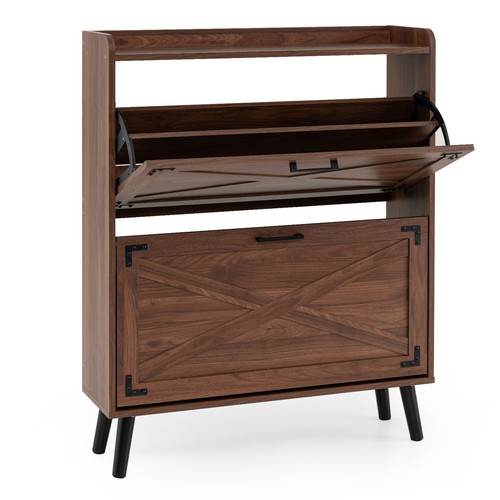 Narrow shoe cabinet with - with, 2