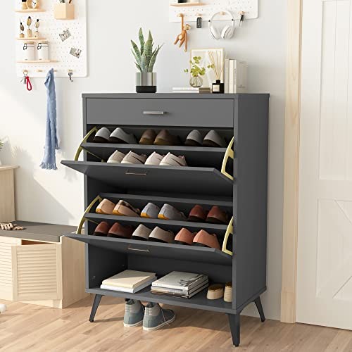 Awqm shoe cabinet wooden - shoe,