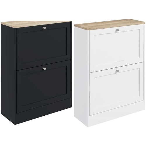 Homcom slim shoe cabinet - cabinet, with