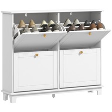 HOMCOM Narrow Shoe Cabinet