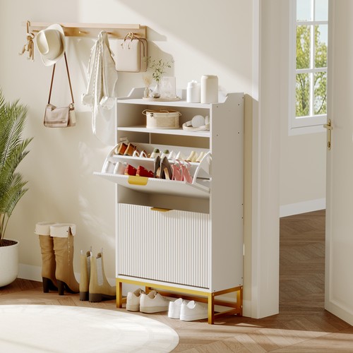 Tilt out shoe cabinet - tilt-out,