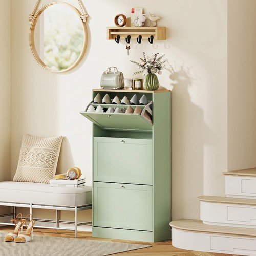 Homcom modern shoe cabinet - shoe,