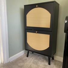 Modern Black Entryway Shoe