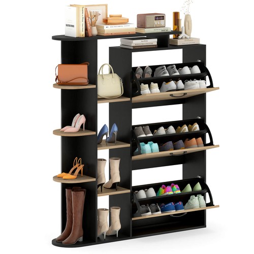 Shoe cabinet open shelves - shoe, w/open