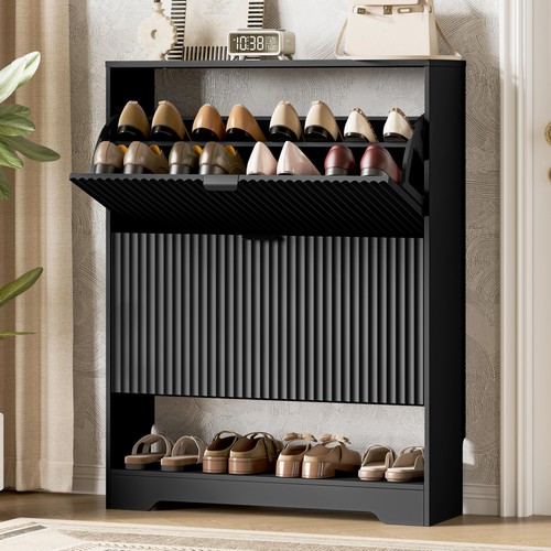 Shoe cabinet flip drawers - cabinet, 2