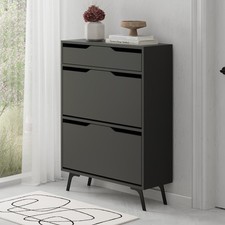 ASTA Shoe Cabinet Dark Grey
