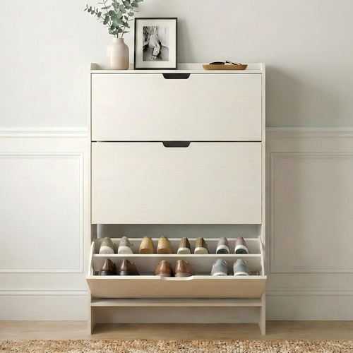 White wood shoe - shoe, cabinet