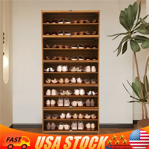 Wooden shoe storage cabinet - storage,