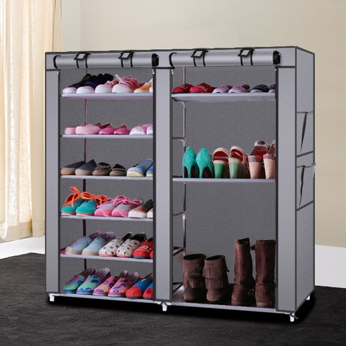 6tier shoe cabinet grey - 6tier,