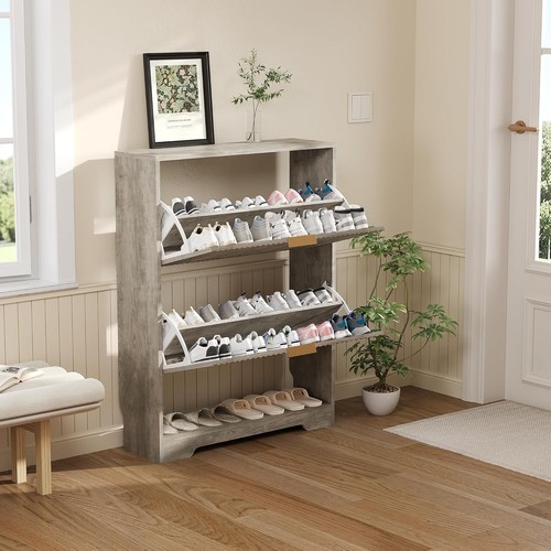 Shoe cabinet slim fluted - slim,