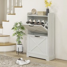 HOMCOM Slim Shoe Cabinet with