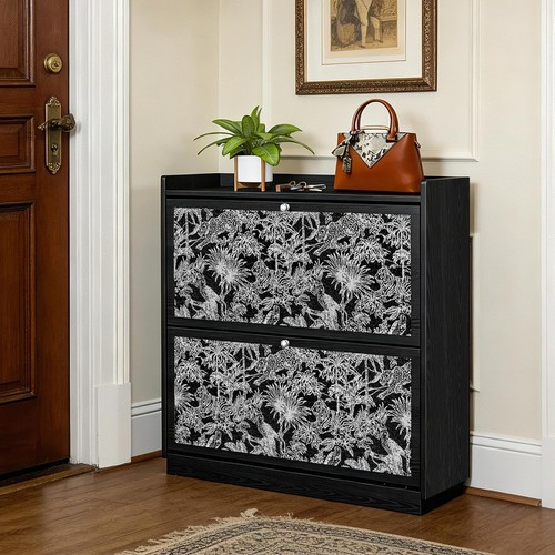 Slim shoe cabinet for - for, entryway