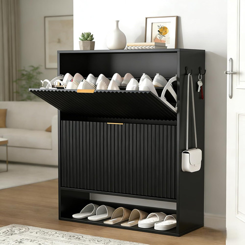 Stylish slim black shoe - slim,