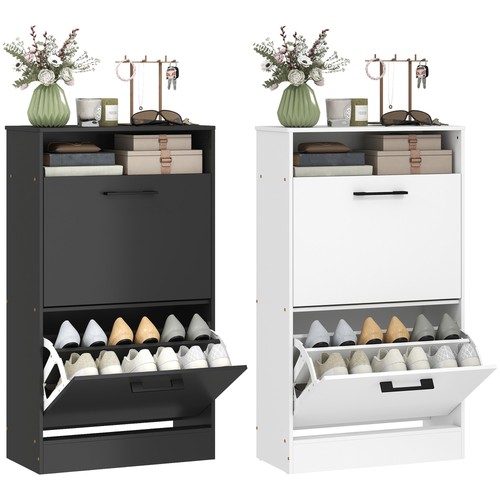Homcom shoe cabinet with - homcom, 2