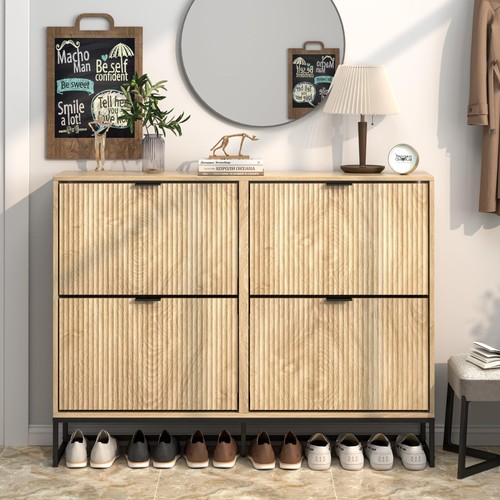 Slim modern wood - shoe, cabinet