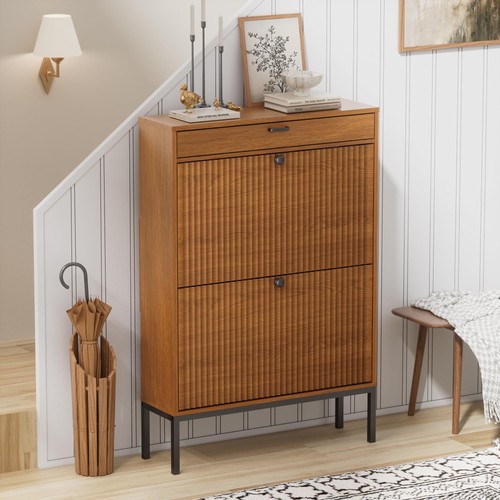 Slim shoe cabinet with flip - cabinet, 2