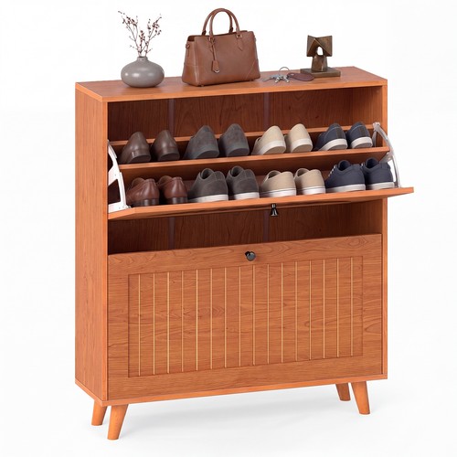 Shoe cabinet flip drawers - shoe,