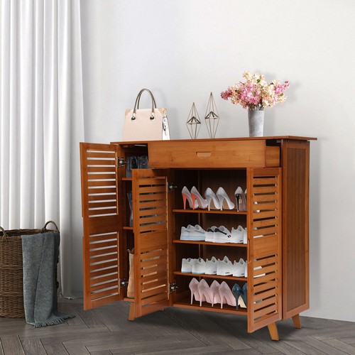 Large wooden shoe cabinet - wooden,