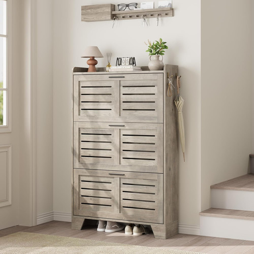 Slim gray shoe - gray, storage