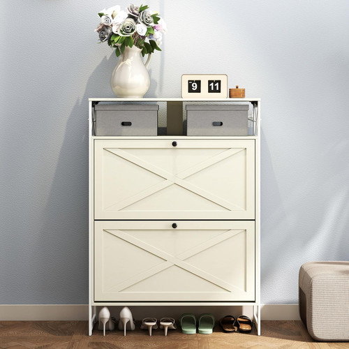 Stylish white farmhouse shoe - farmhouse,