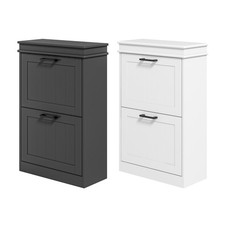 HOMCOM Shoe Cabinet with 2