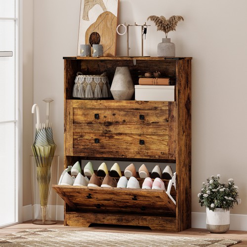 Shoe cabinet with flip - shoe,