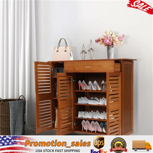 Large wooden shoe cabinet - large,