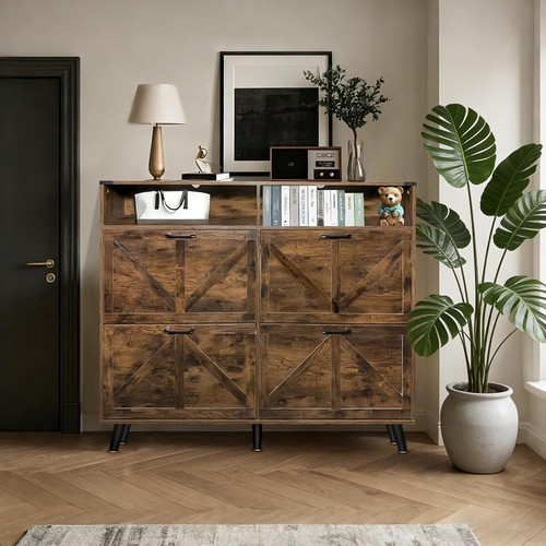 Shoe cabinet with - shoe, flip