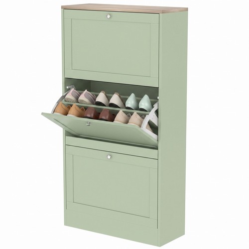 Stylish green shoe storage - shoe,