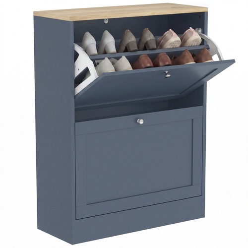 Slim shoe cabinet with flip - slim, 2