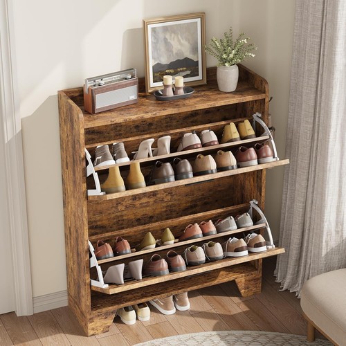 Shoe cabinet with flip - shoe,