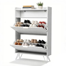Shoe Cabinet with Slatted