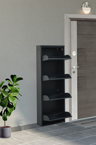 Anthracite lockable door - lockable, 4-door