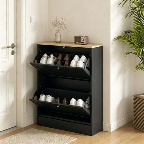 Narrow shoe storage cabinet - storage,