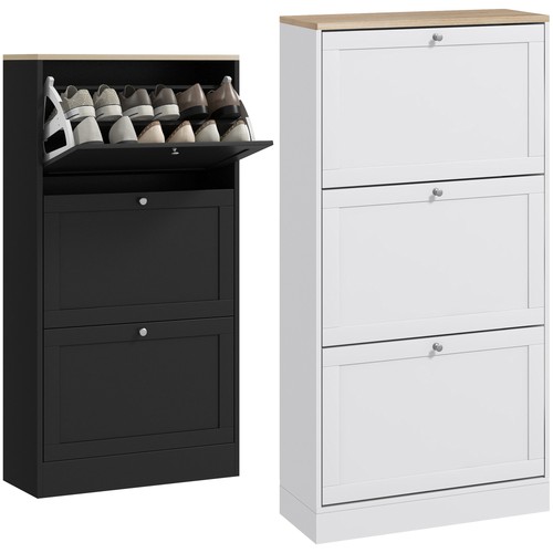 Homcom modern shoe cabinet - modern,